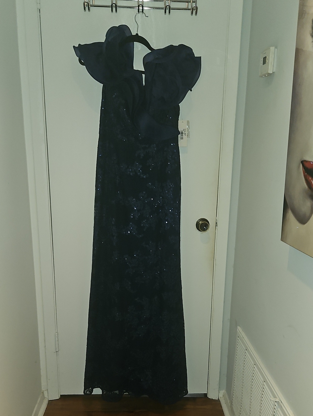 NAVY BLUE TERI JON, SIZE 14